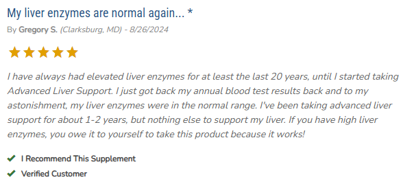 Advanced Liver Support Customer Reviews