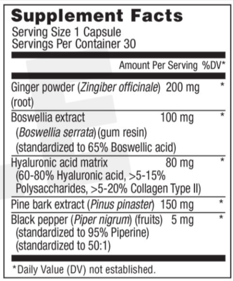 Joint Genesis supplement facts