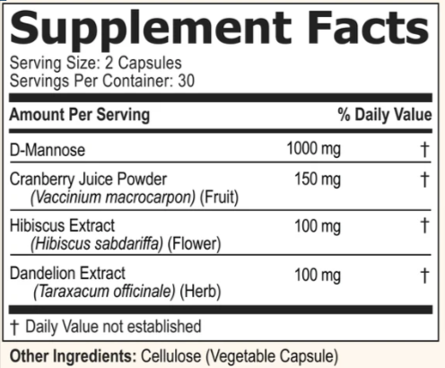 UroFresh Supplement-Facts